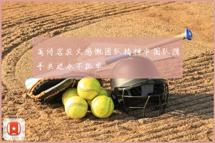 高诗岩发文感慨团队精神中国队携手共进永不孤单