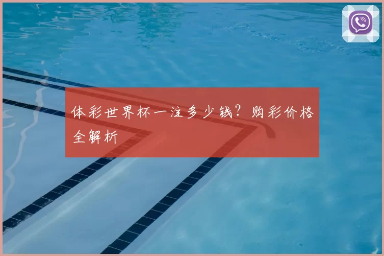 体彩世界杯一注多少钱?购彩价格全解析