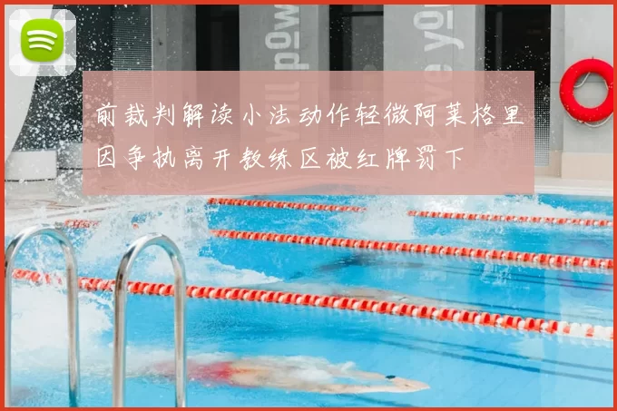 前裁判解读小法动作轻微阿莱格里因争执离开教练区被红牌罚下