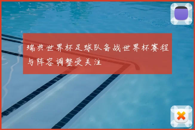 瑞典世界杯足球队备战世界杯赛程与阵容调整受关注