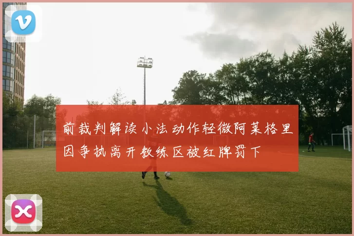 前裁判解读小法动作轻微阿莱格里因争执离开教练区被红牌罚下